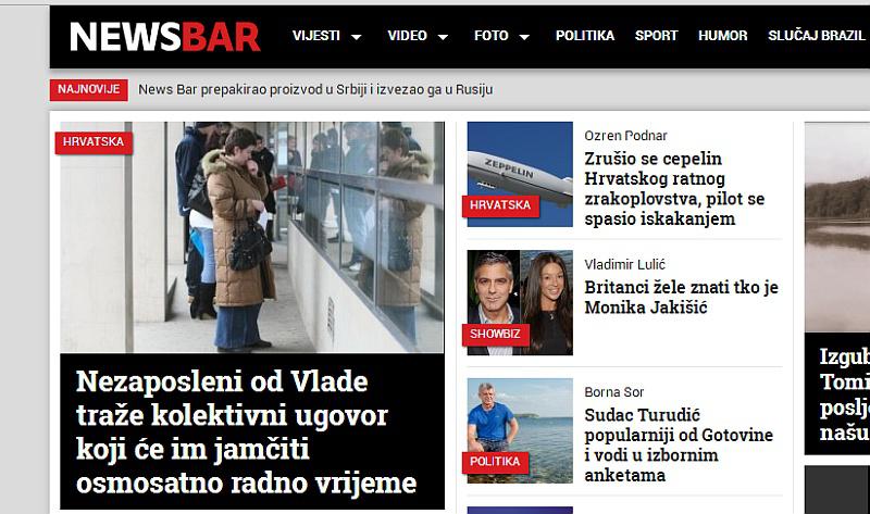 Srbijanska agencija ozbiljno shvatila hrvatski satirički portal