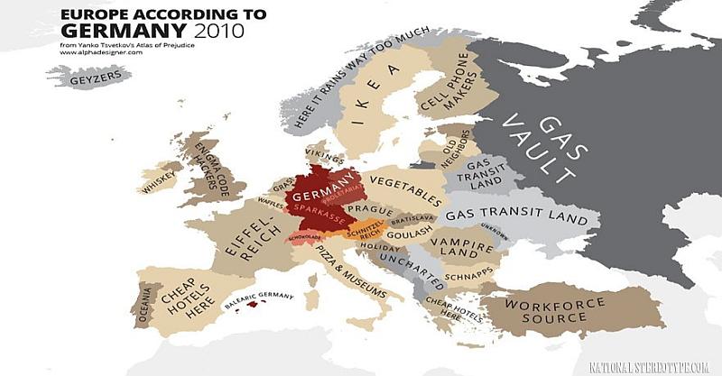 URNEBESNA KARTA: Kako Nijemci vide Europu?