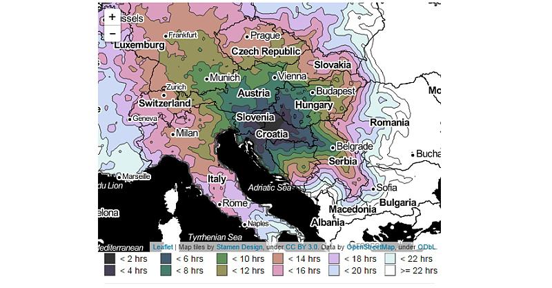 KARTA: Koliko vlakom iz Zagreba treba do Njemačke, Austrije, Švicarske…