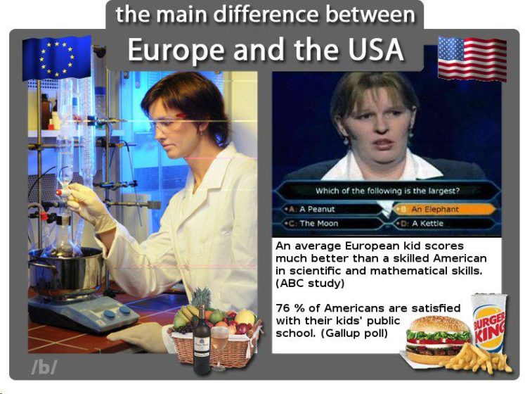 (FOTO) Razlike između SAD-a i Europe