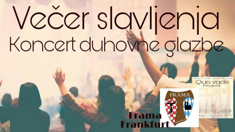 KONCERT DUHOVNE GLAZBE U MÜNCHENU Sudjeluju hrvatski glazbenici iz Frankfurta, Münchena, Landshuta...