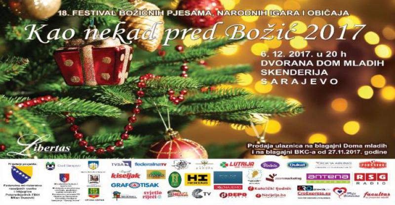 ‘KAO NEKAD PRED BOŽIĆ 2017.’ Festival božićnih pjesama, narodnih igara i običaja