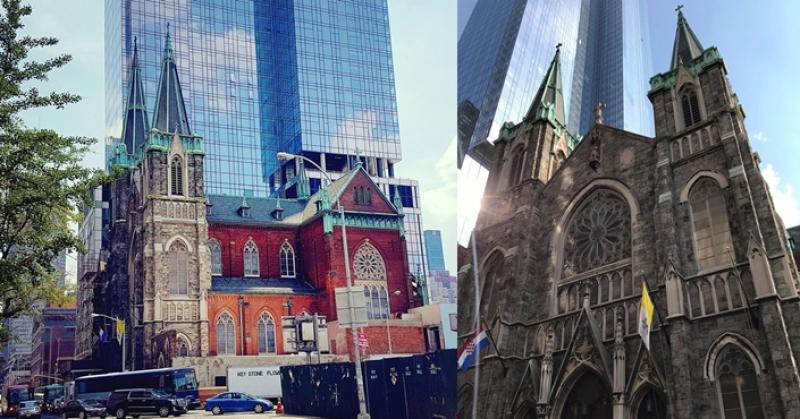 FOTOGRAFIJA DANA Hrvatska crkva u poslovnom središtu New Yorka nalazi se u podnožju ogromnog nebodera