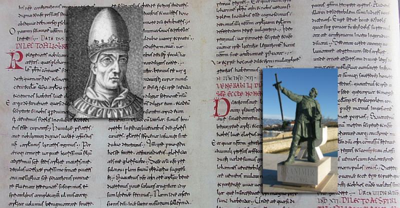 GODINE GOSPODNJE 879. Na današnji dan papa Ivan VIII. napisao je ovo pismo knezu Branimiru i priznao hrvatsku samostalnost