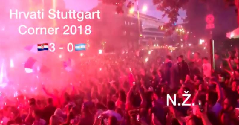 (VIDEO) NEOPISIVO U Stuttgartu opet ludnica, 10 tisuća Hrvata slavi veliku pobjedu