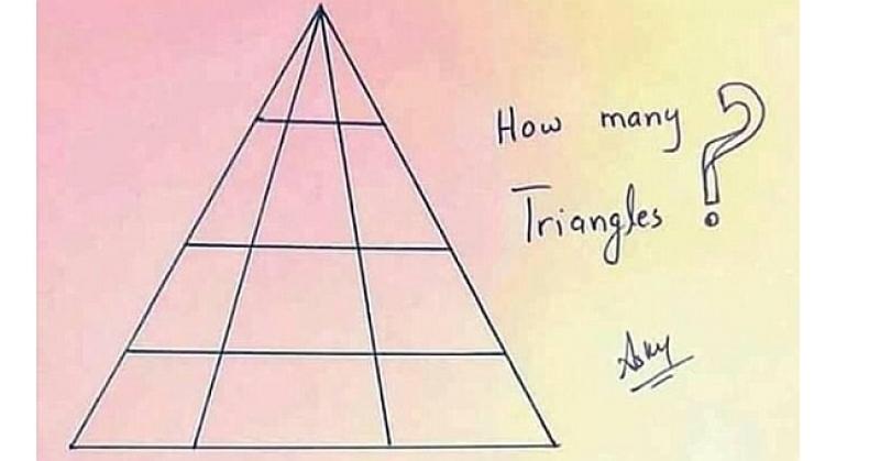 MOZGALICA KOJA IZLUĐUJE Koliko trokuta možete prebrojati?
