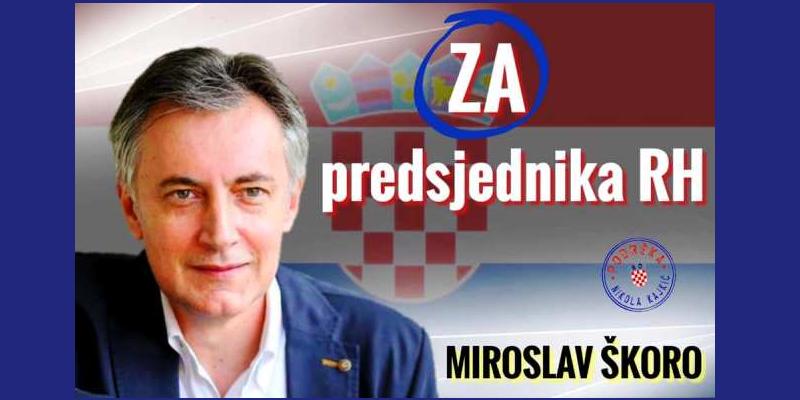 FOTOGRAFIJA I VIDEO DANA Miroslav Škoro ZA predsjednika Republike Hrvatske! Why Not! Warum nicht! Zašto ne!