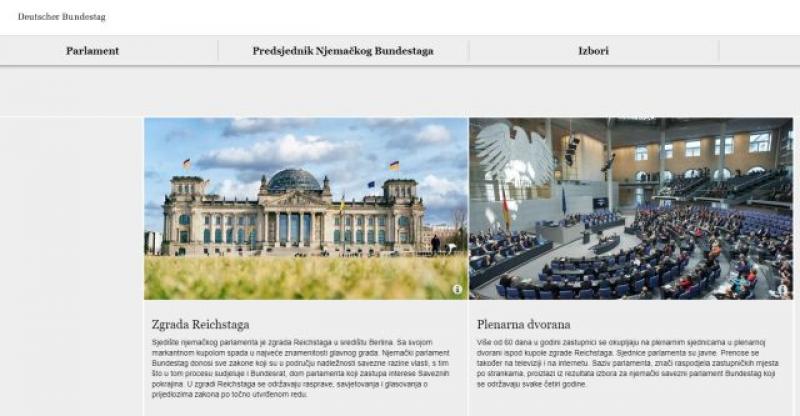 ZBOG VELIKOG BROJA NAŠIH DOSELJENIKA Bundestag.de dostupan i na hrvatskom jeziku