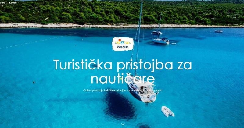 HRVATSKA TURISTIČKA ZAJEDNICA Pokrenula portal za online plaćanje turističke pristojbe u nautici