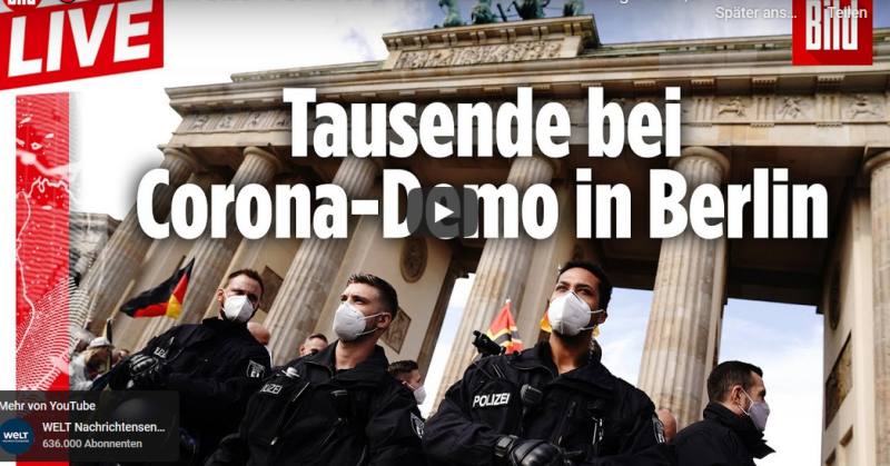 Berlinska policija spremna za prosvjede protiv korona mjera
