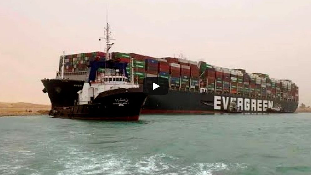 Nasukani brod u Sueskom kanalu poremetio svjetske lance nabave