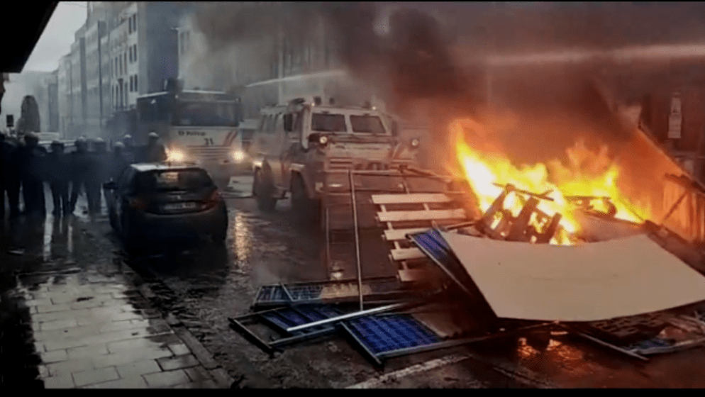 Sukobi na prosvjedima protiv Covid mjera u Bruxellesu