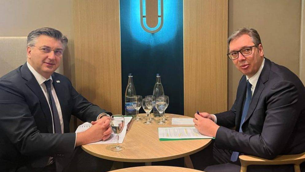 Plenković iz Davosa: Sastanak s Vučićem bio je dobar
