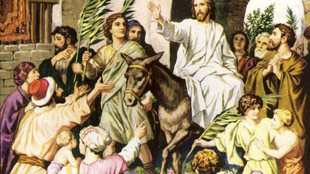 Prvi je dan Velikog tjedna – Cvjetnica, nedjelja palmi ili Muke Gospodnje, spomen na Isusov svečani ulazak u Jeruzalem