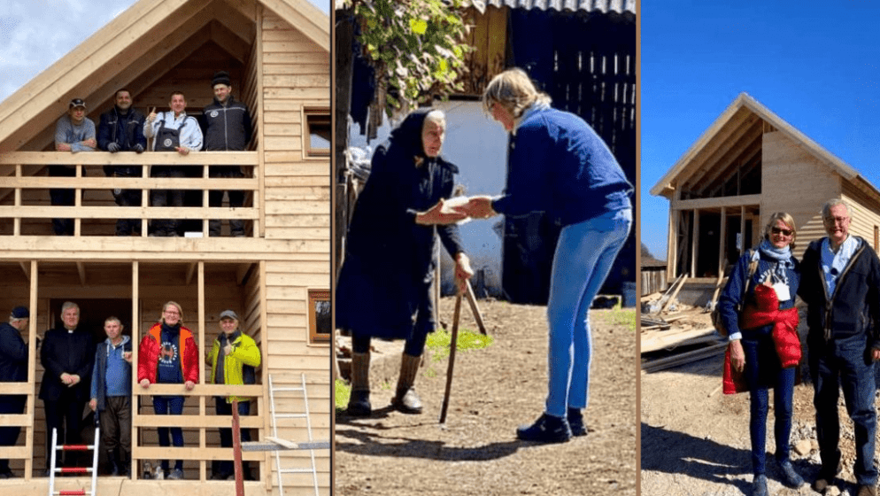 SALZBURGERIN PACKT AN! DORAJA EBERLE: ”Bauern helfen Bauern’ hat in Petrinja 122 Häuser gebaut und damit über 200 Menschen ein neues ZU HAUSE auf ihren Grund und Boden ermöglicht’