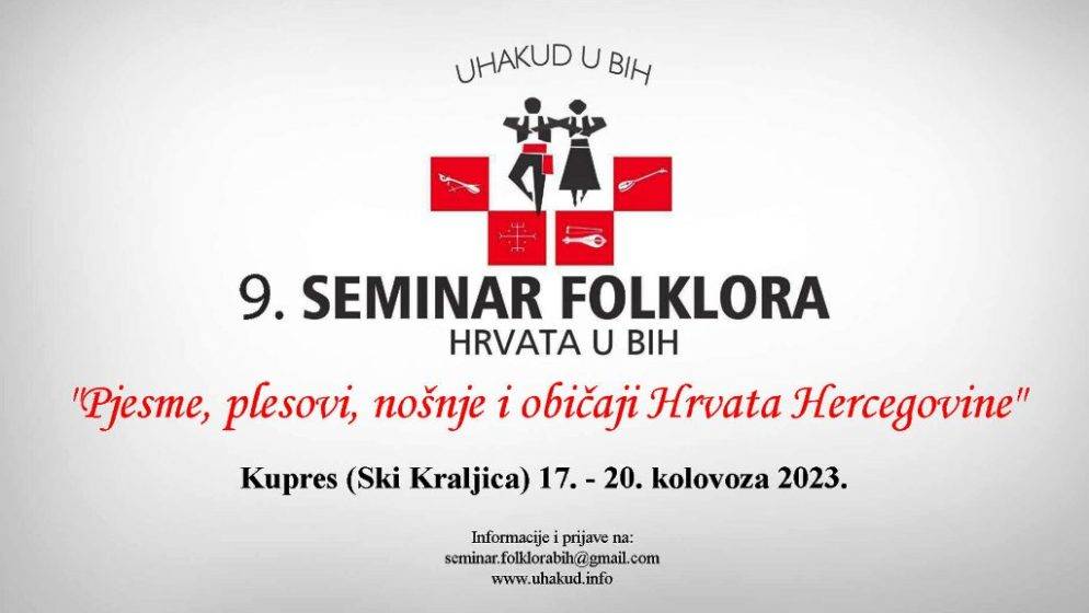 U Kupresu se održava Deveti seminar folklora Hrvata u BiH