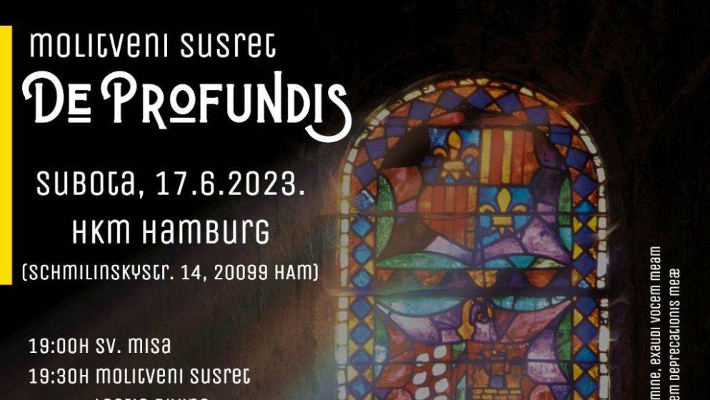 Hrvatska katolička misija Hamburg poziva na molitveni susret ‘De Profundis’