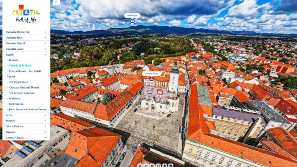 Promocija hrvatskih destinacija kroz virtualne šetnje na Croatia.hr! Objavljeno više od 60 virtualnih šetnji na četiri jezika
