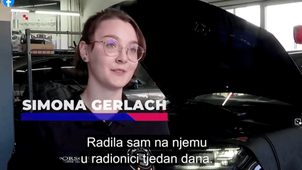 Mlada automehaničarka Njemica Simona Gerlach popravlja aute bez problema i to ni više ni manje nego u Zagrebu