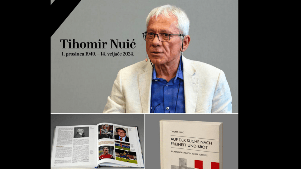 Na Čistu srijedu, prvi dan korizme, u Švicarskoj je preminuo Tihomir Nuić, kulturni radnik i publicist