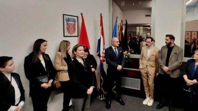 Ministar Gordan Grlić Radman susreo se s članovima hrvatske zajednice u Generalnom konzulatu u Zürichu