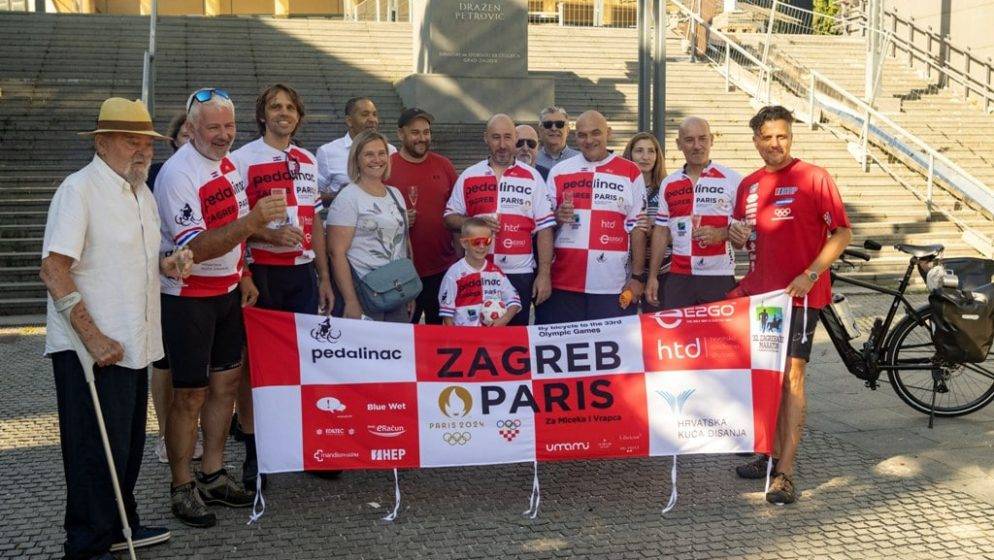 ‘Pedalinci’ krenuli iz Zagreba na Olimpijske igre u Pariz: ‘Po pedali!’