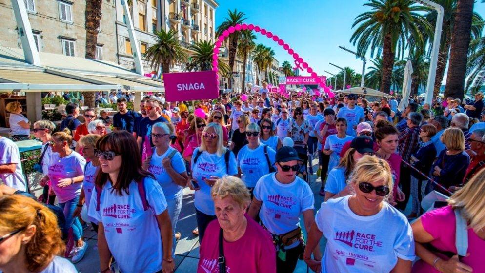 Humanitarna utrka Race for the Cure – Think Pink, koja se organizira u više od 140 gradova, ponovo u Splitu, 6. listopada