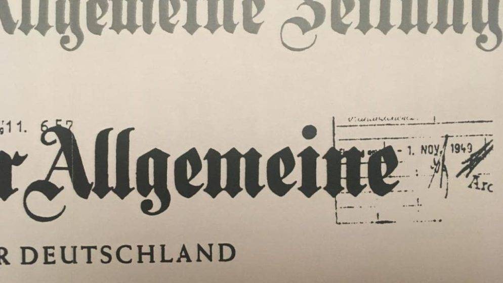 Frankfurter Allgemeine Zeitung proslavio 75-tu obljetnicu svog osnivanja i djelovanja. Nadamo se da će još dugo služiti kao uzor brojnim novinama u Njemačkoj, Europi i svijetu