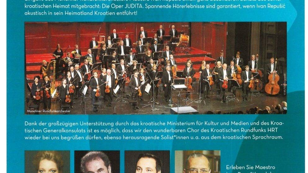 Povodom 500. obljetnice smrti Marka Marulića: Opera ‘Judita’ u izvedbi Münchenskog radijskog orkestra stiže u Prinzregententheater