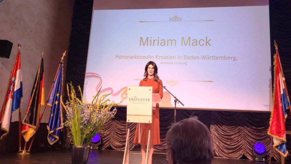 Miriam Mack nova je počasna konzulica Republike Hrvatske u SR Njemačkoj