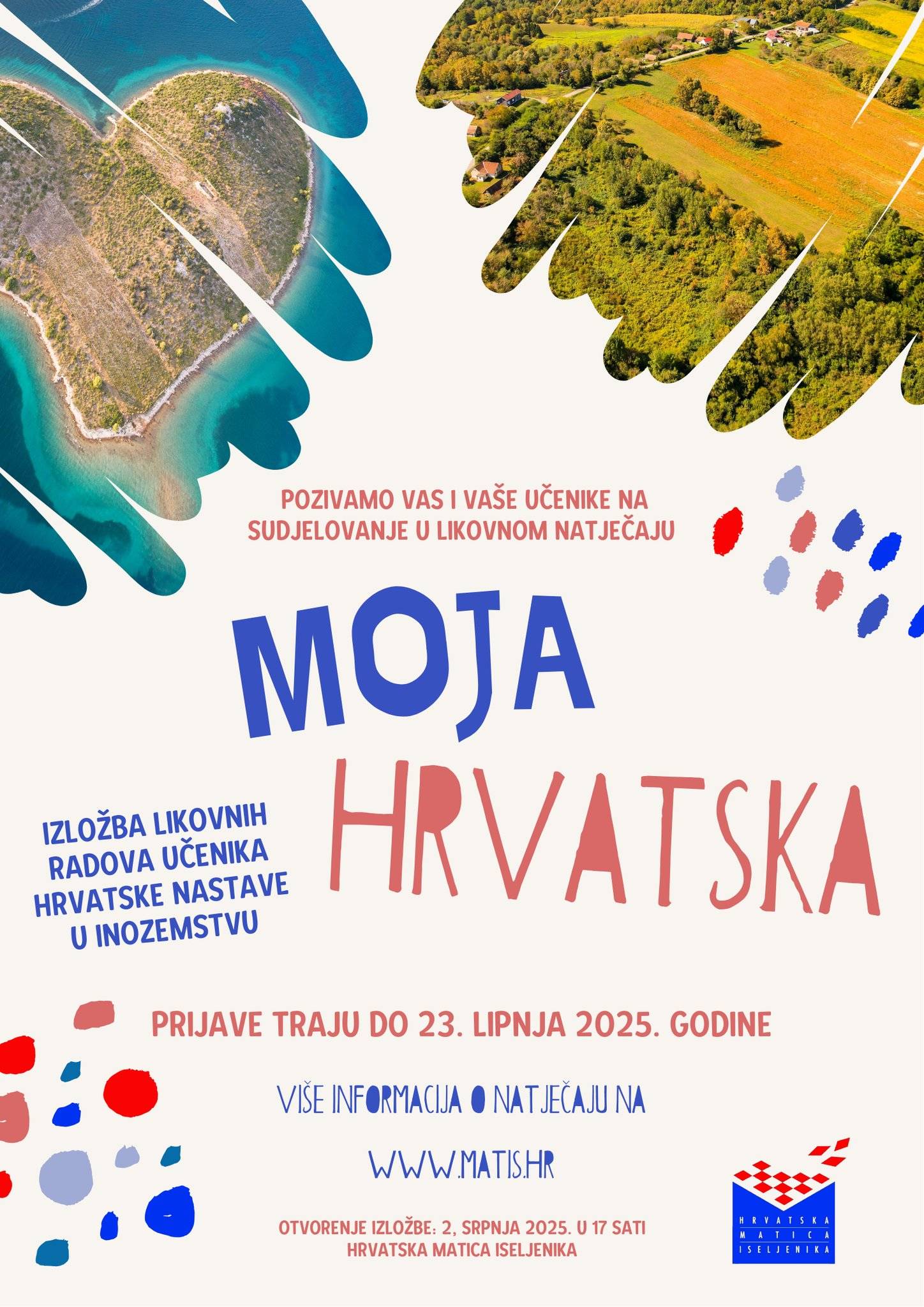 Otvoren likovni natječaj 'Moja domovina' za učenike hrvatske nastave u inozemstvu