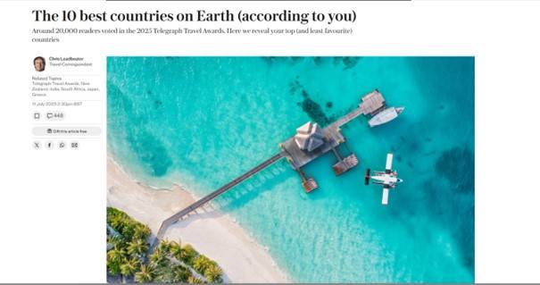 Čitatelji britanskog Telegrapha uvrstili Hrvatsku na popis najboljih europskih zemalja