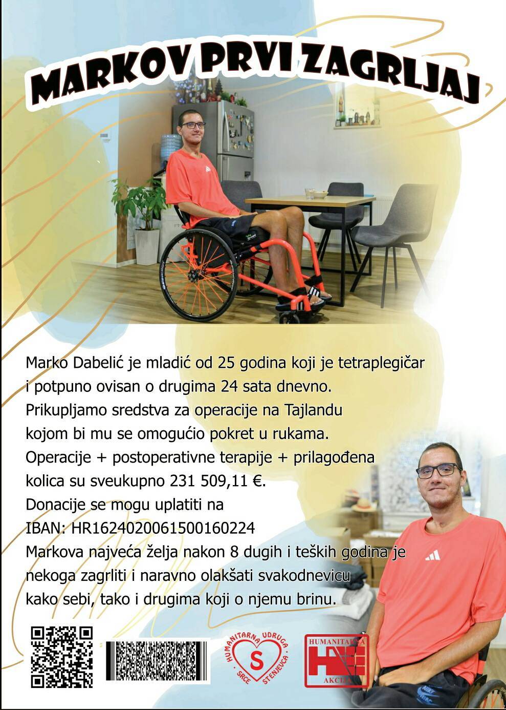 Dvadesetpetogodišnji Marko Dabelić iz Zaprešića stradao je 9. travnja 2017. godine u prometnoj nesreći u Jablanovcu. 