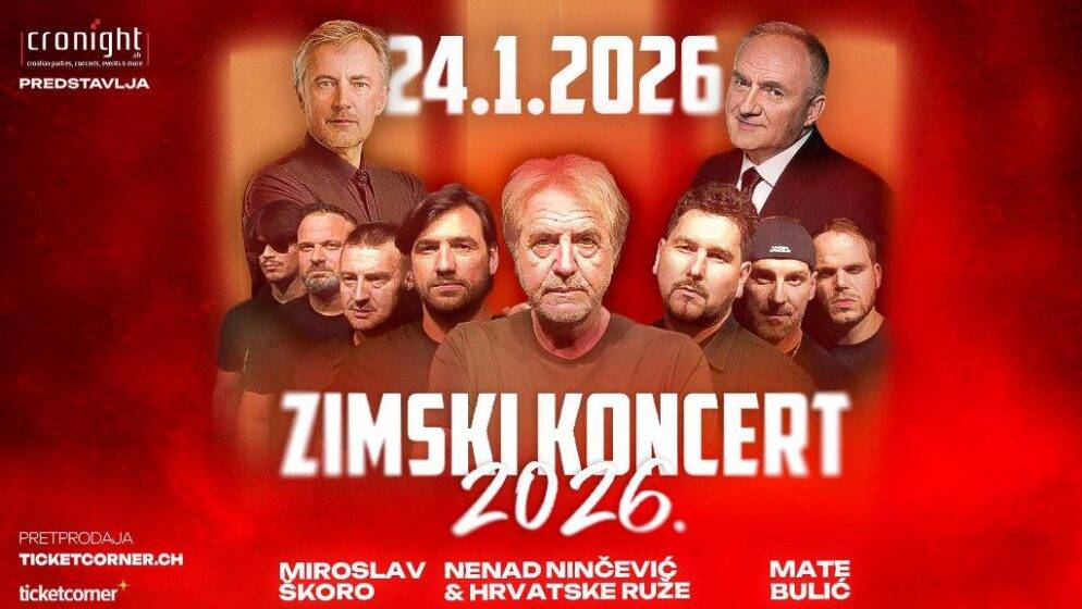 Veleposlanstvo RH zatražilo objašnjenja švicarskih vlasti o otkazanom koncertu, nastupiti su trebali Škoro, Ninčević i Bulić