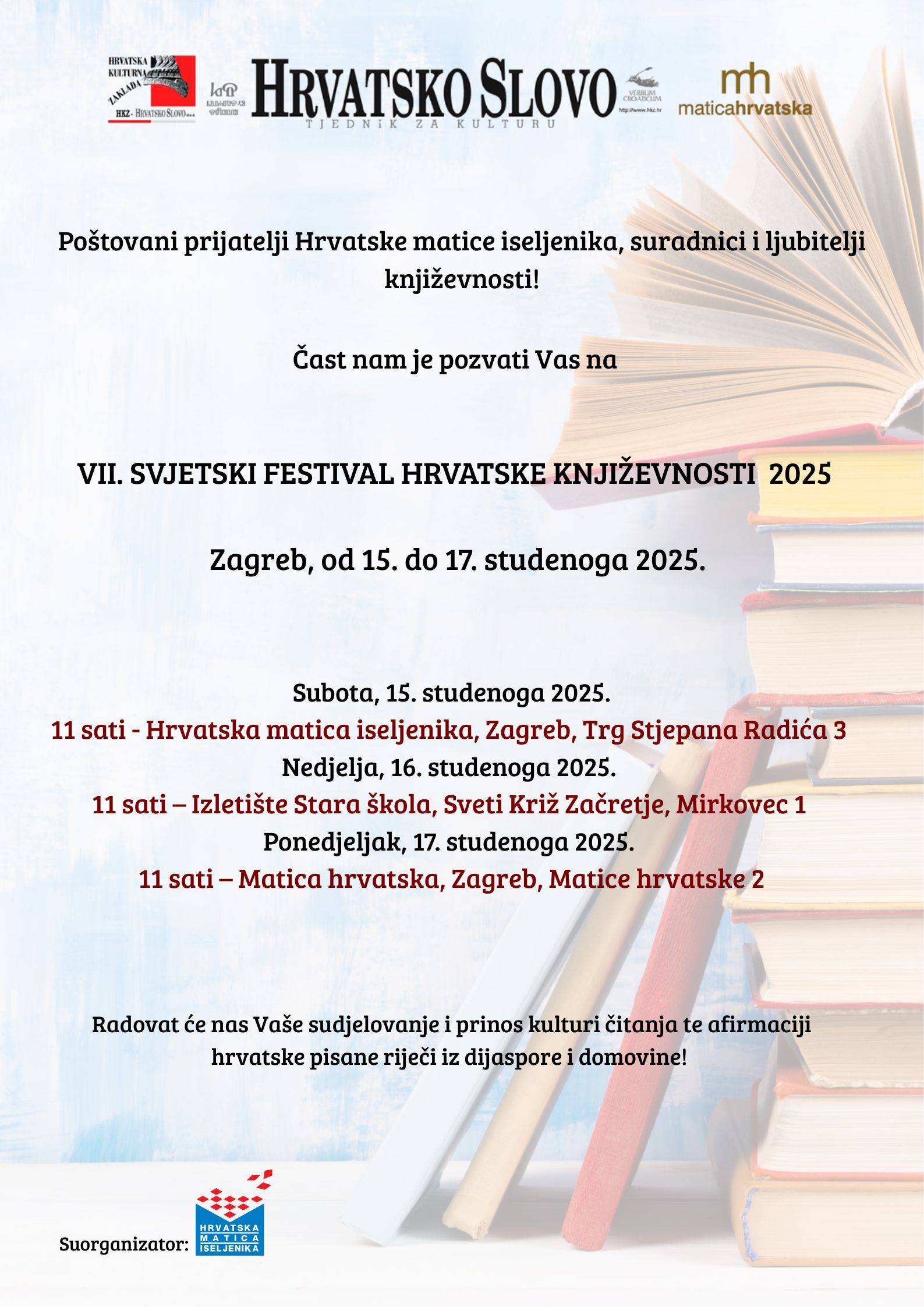 Sredinom studenoga Zagreb postaje jedno od središta svjetske književnosti!