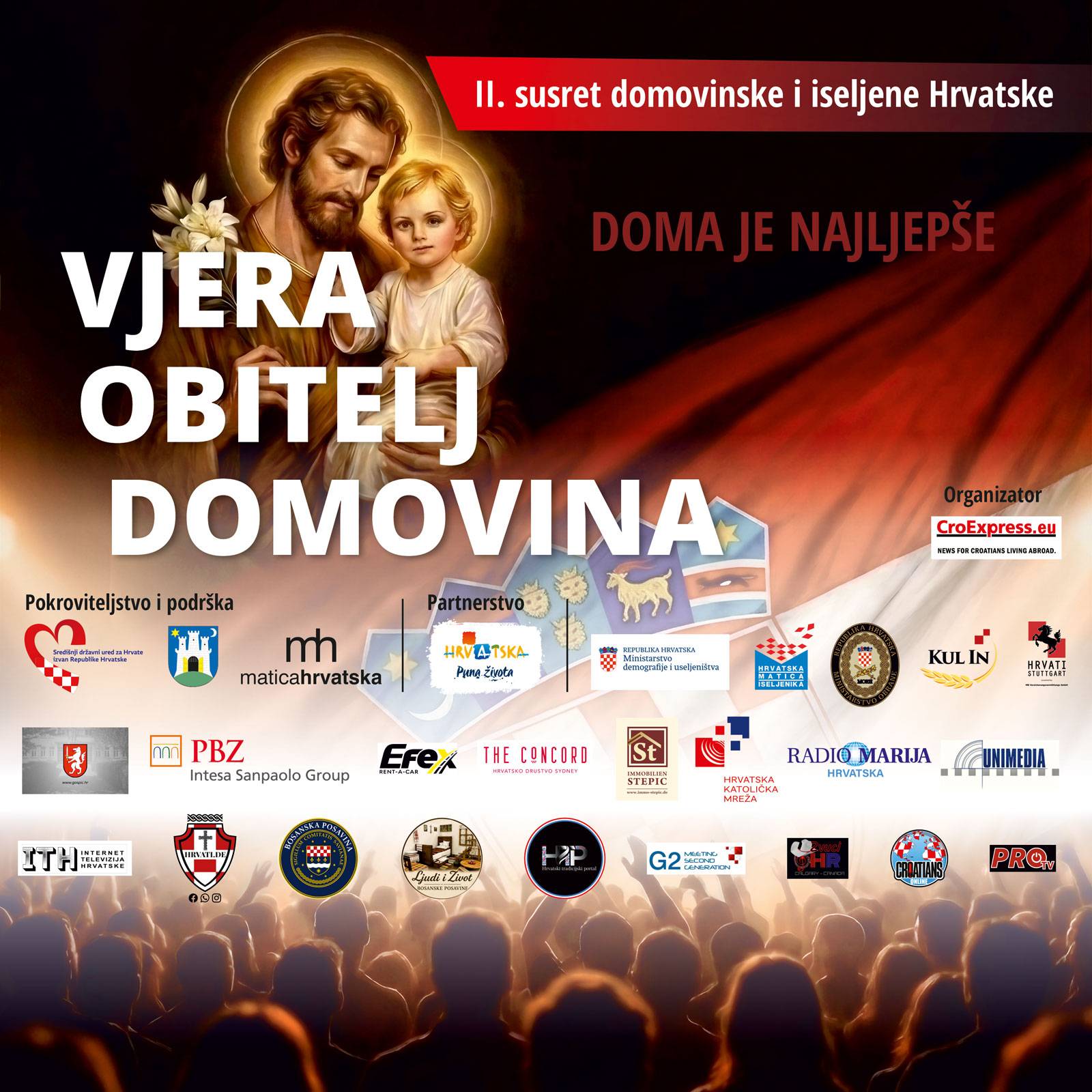 Mr. sc. Zdravka Bušić, predsjednica Odbora za Hrvate izvan Republike Hrvatske poručila: Koncert 'Doma je najljepše – Vjera, Obitelj, Domovina' je prekrasan susret domovinske i iseljene Hrvatske, ispunjen vjerom, domoljubljem i zajedništvom